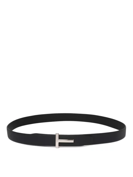 Pasek Tom Ford skórzany czarny