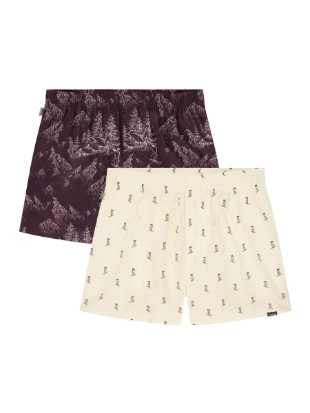 Pockies Boxeralsók Cabin barna fehér