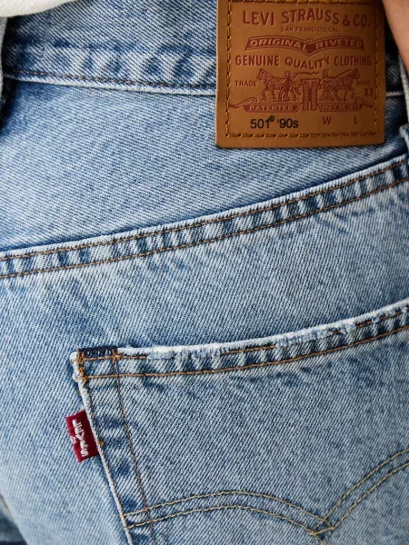 Levi's дънки regular дамски синьо