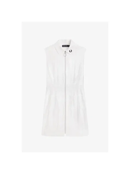 Rochie tip cămașă Fred Perry alb