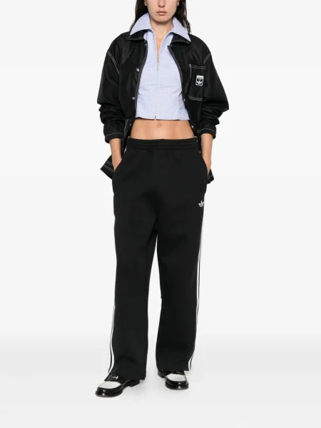 Панталон Adidas на райета изрязани кафяво