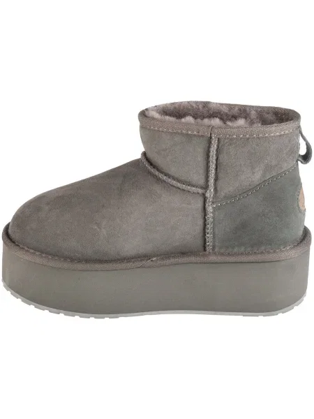 Dámske snehule EMU Australia Stinger Micro Flatform charcoal sivá