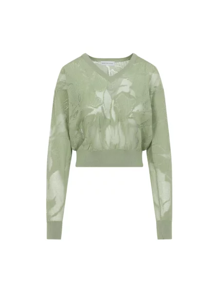 Sweter Dries Van Noten zielony