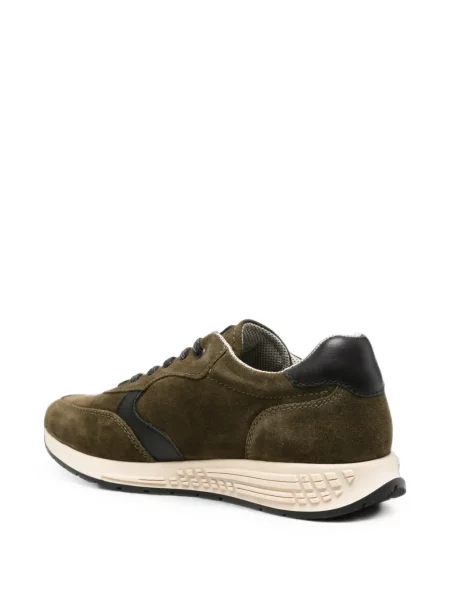Sneakerși Bugatti din piele de căprioară cu imagine verde