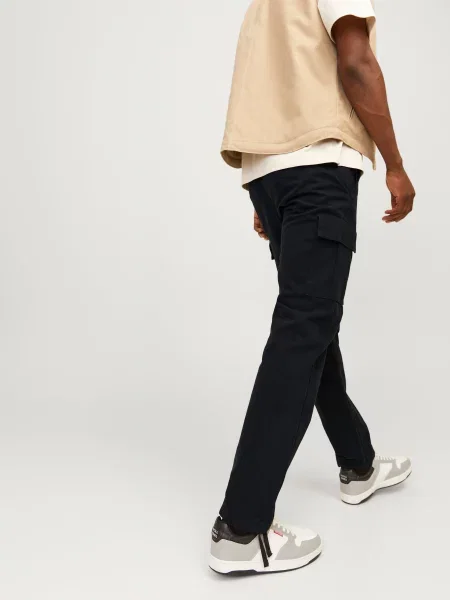 Брюки карго Jack & Jones черные
