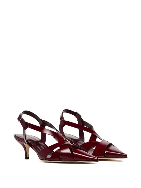 Pantofi cu toc Scarosso slingback roșu