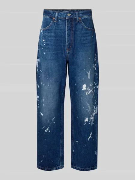 Jeansy o szerokim kroju z czystej bawełny model ‘Boyfriend’ Polo Ralph Lauren niebieskie