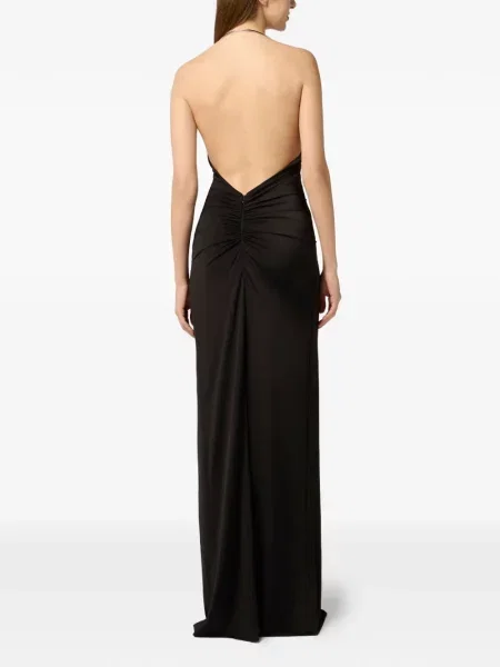 Rochie Philipp Plein cu crăpătură de costum negru