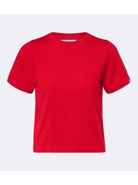 Tricou Extreme Cashmere din cașmir roșu