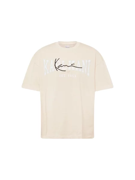 Karl Kani Tricou verde mentă / negru lână alb