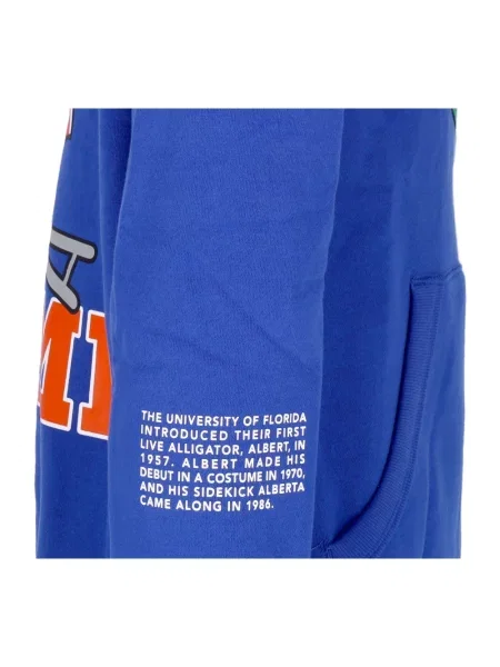 Bluza z kapturem Mitchell & Ness polarowa z kapturem niebieska