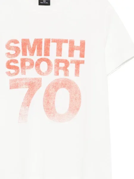 Tricou sport Ps Paul Smith cu imagine alb