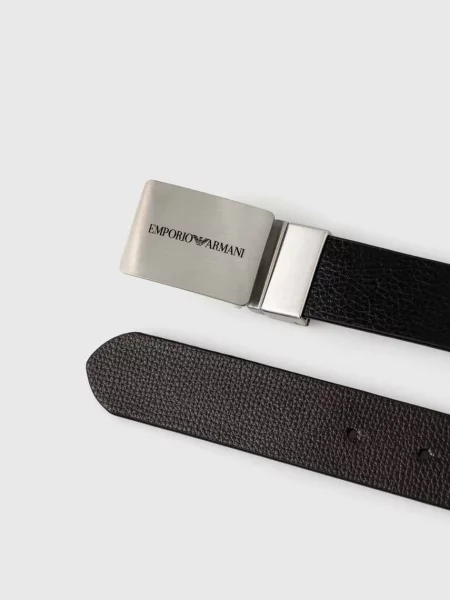 Emporio Armani Curea pentru Bărbați negru