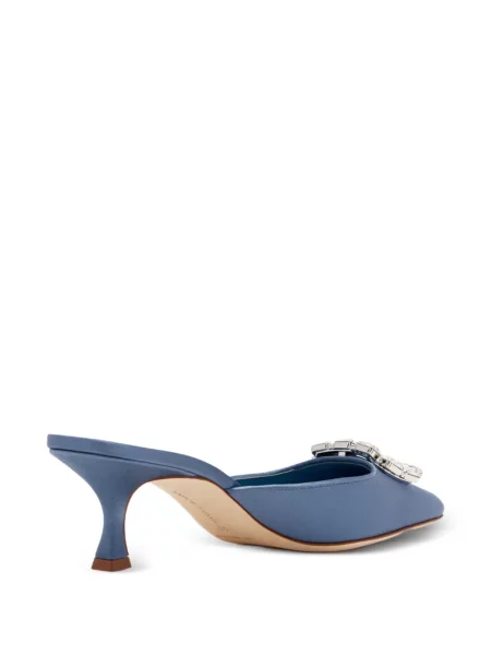 Csatos mules Manolo Blahnik kék