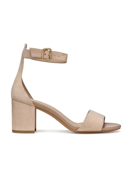 Geox sandale din piele intoarsa D VIRNILISA 65 S bej