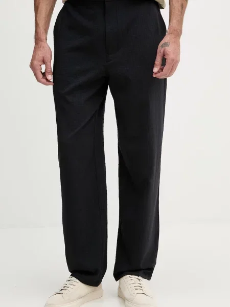 Armani Exchange pantaloni straight pentru bărbați cu lyocell