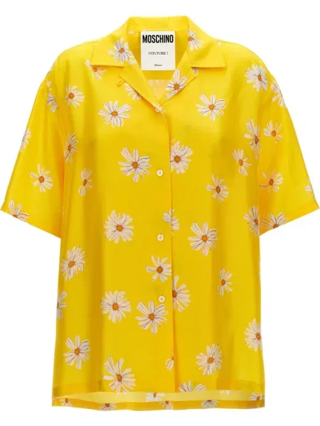 Cămașă Moschino cu imagine galben