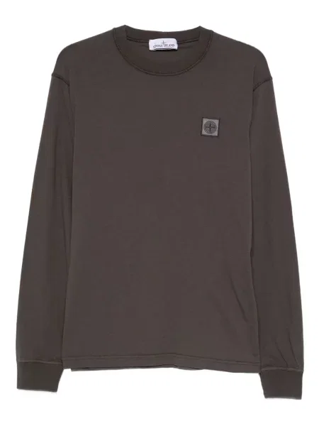 Tricou Stone Island cu strasuri gri