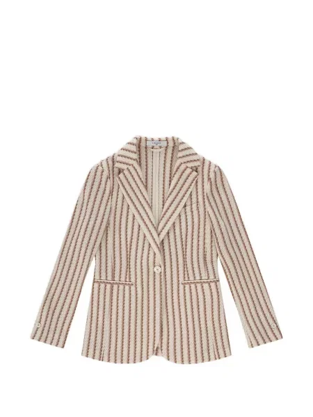 Sacou cu dungi Circolo 1901 cu dungi cu un singur rând de nasturi