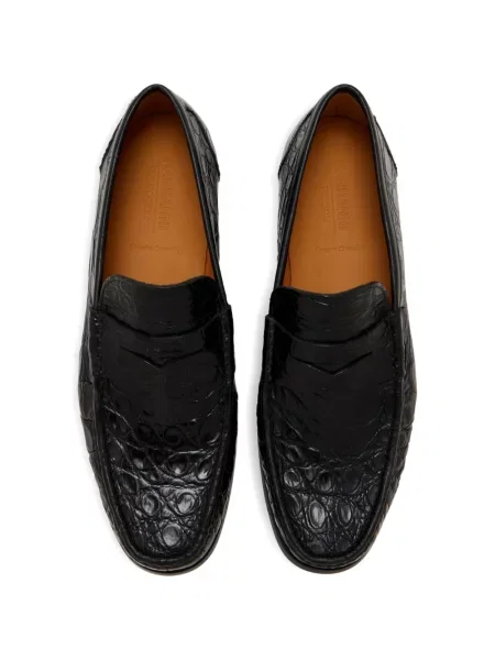 Pantofi loafer Magnanni din piele negru
