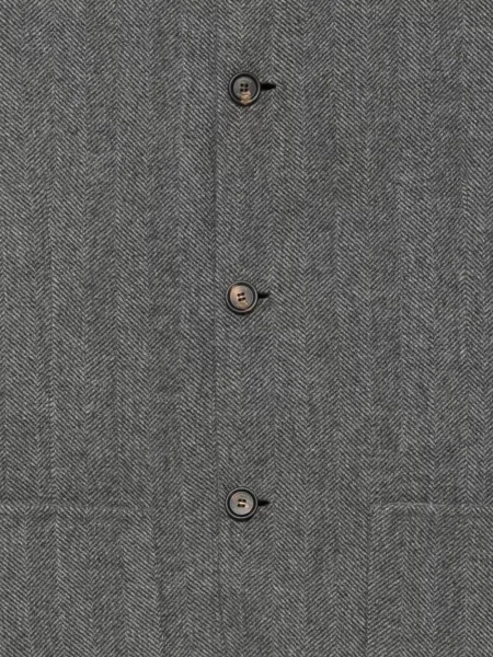 Palton Eleventy cu model herringbone gri