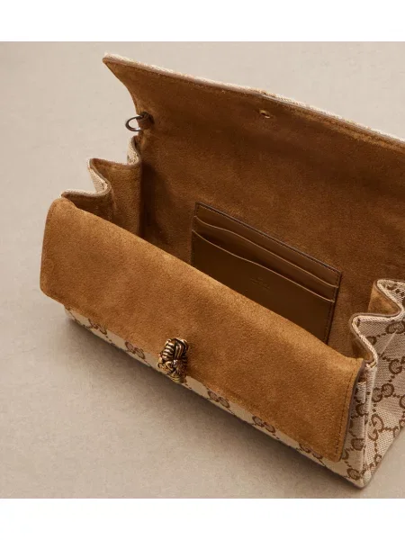 Geantă Gucci din canvas bej