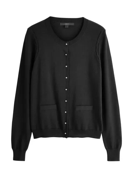 Next Geacă tricotată negru