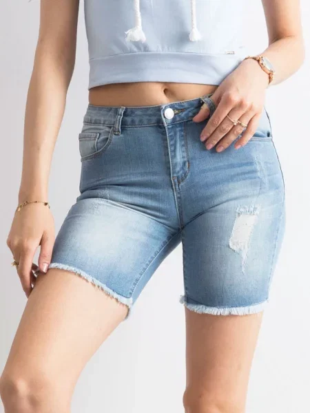 Bermudy Fashionhunters niebieskie