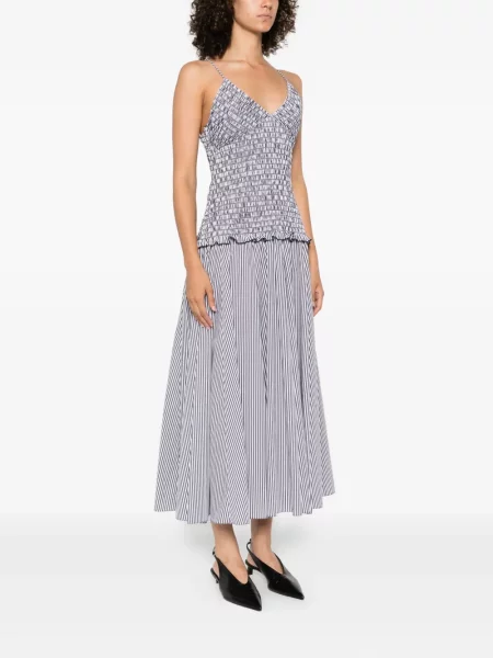 Sukienka midi Brandon Maxwell do kolan garniturowa czarna