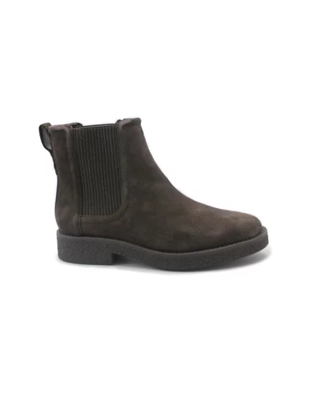 CLARKS Čizme CLARKS NELLA TOP dark brown suede scarpe donna stivaletto beatles elastici camoscio tamno smeđa