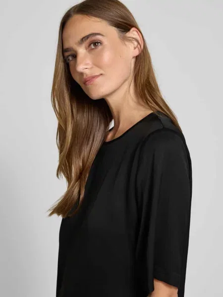 Bluzka z rękawem o dł. model ‘DIEDRA’ Drykorn czarna