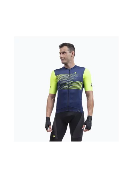 Велофутболка Alé Maglia MC Logo blue синя