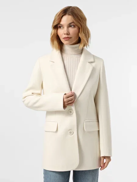 Пальто Danna вовна/поліамід білий
