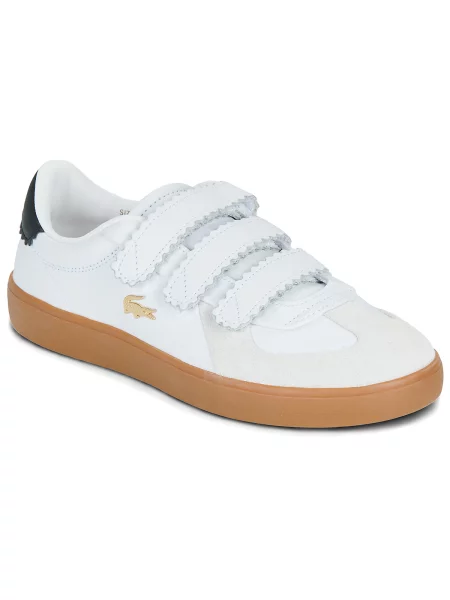Pantofi Lacoste cu bretele alb