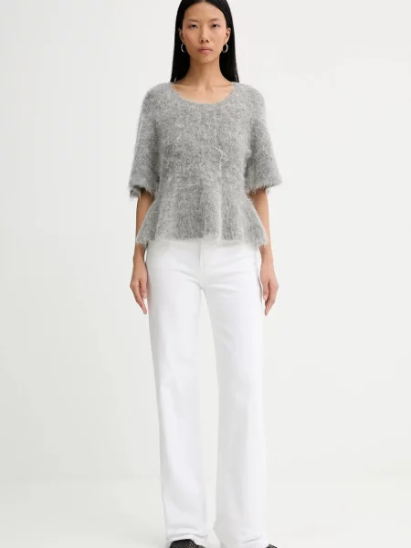 Светр із додаванням вовни MUNTHE RYLALINE сірий