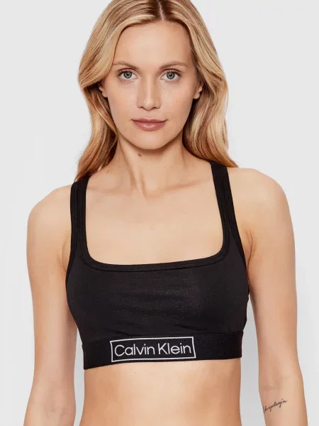 Без подкладки бюстгальтер Calvin Klein черный