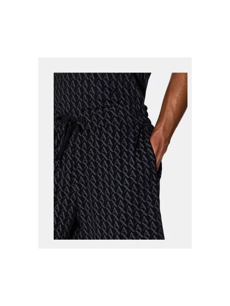 Armani Exchange teplákové šortky pánske čierna