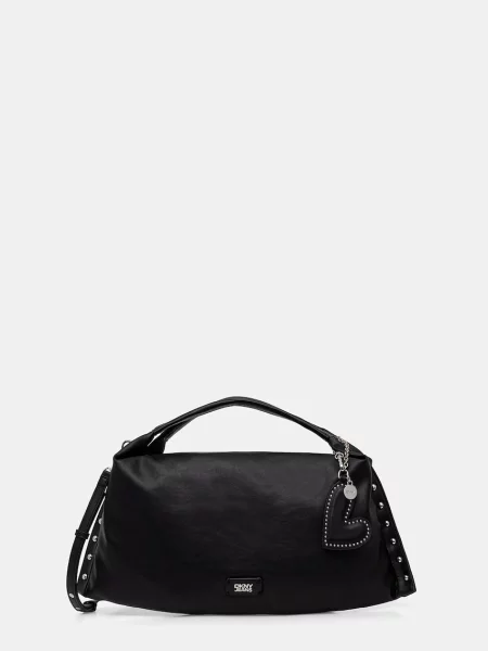 DKNY geantă shopper pentru femei cu imitație de piele negru
