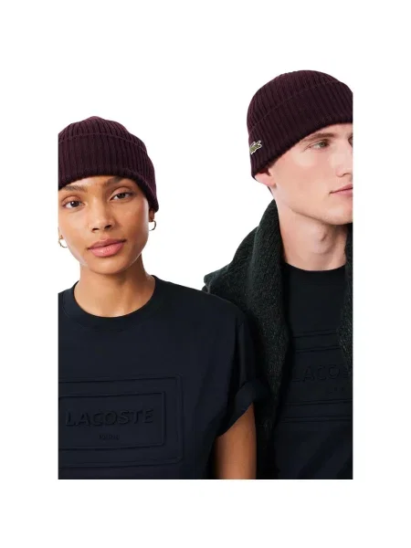 Čepice Lacoste Knitted Caps Oxalis Universal červený