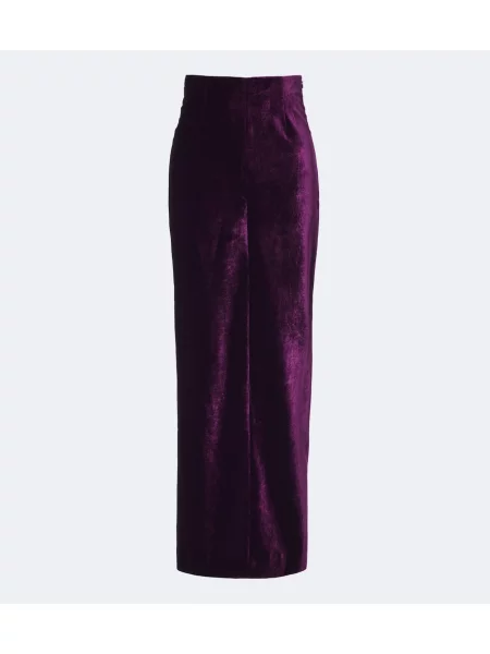 Fusta maxi Maison Margiela de catifea violet