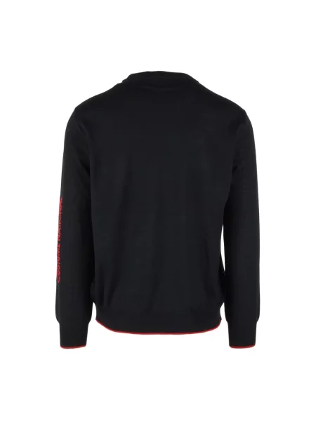 Dzianinowy sweter Costume National czarny