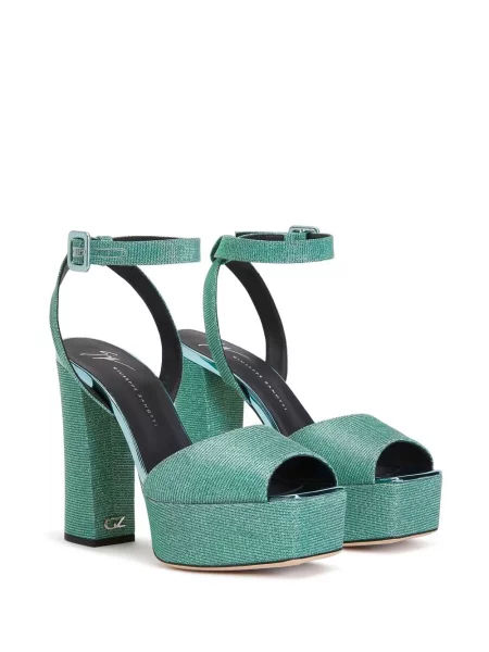 Sandale Giuseppe Zanotti cu platformă verde