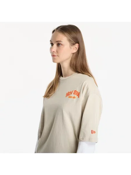 Тениска New Era Food Character Graphic OS Tee UNISEX Stone XL