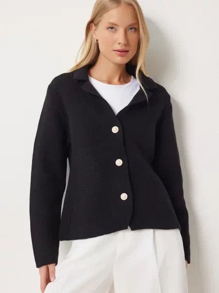 Happiness İstanbul Geacă tricotată negru