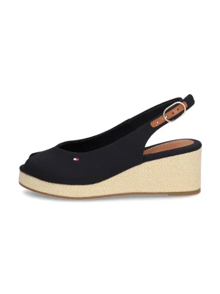 Tommy Hilfiger sandály na klínku modré