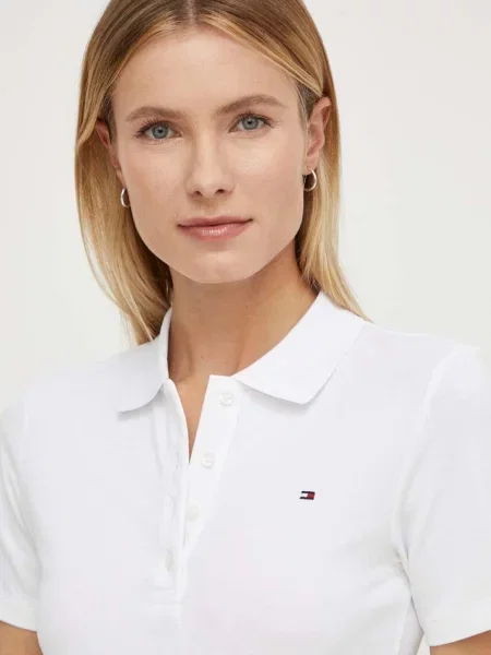 Tricou polo Tommy Hilfiger alb