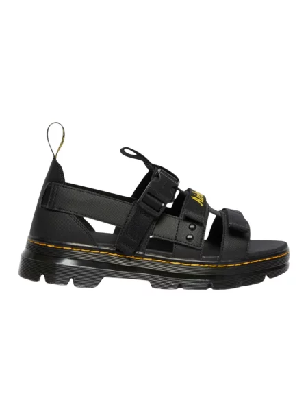 Sandały Dr. Martens skórzane czarne