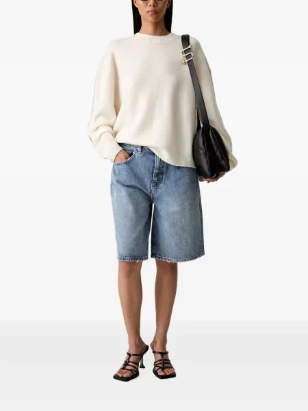 Pantaloni scurți din denim Anine Bing albastru