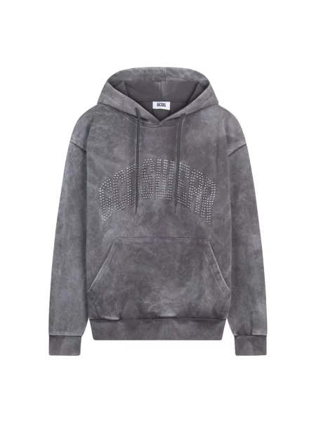 Bluza z kapturem Gcds z kapturem z ćwiekami szara