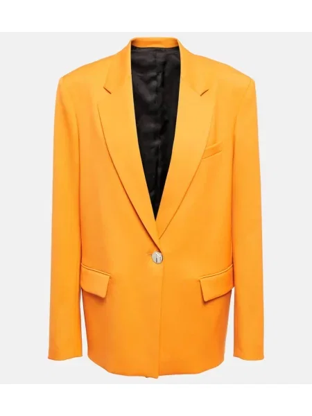 Sacou The Attico de lână portocaliu